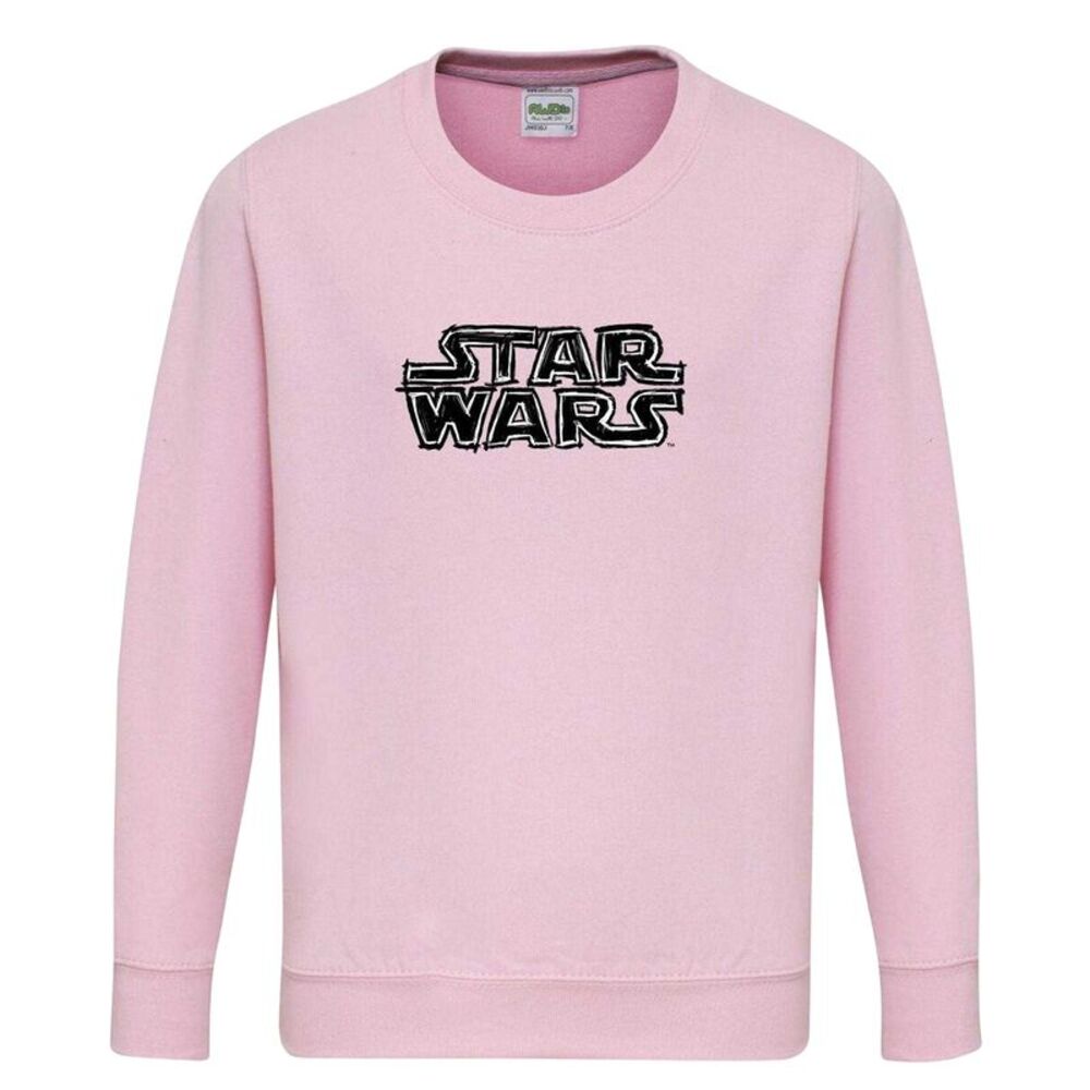 Star Wars Childrens/Kids Logo Sweatshirt / Pink